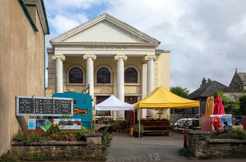 Ashburton Arts Centre building, town of Ashburton, Devon, England, UK former Wesleyan Methodist chapel built 1835