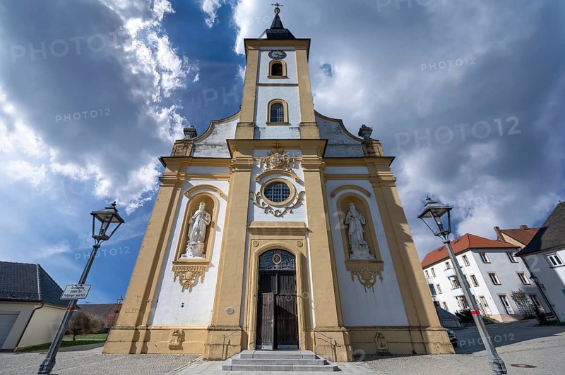 Parish Church of the Assumption of Mary, built 1778, 1781, Hollfeld, Upper Franconia, Bavaria, Germany