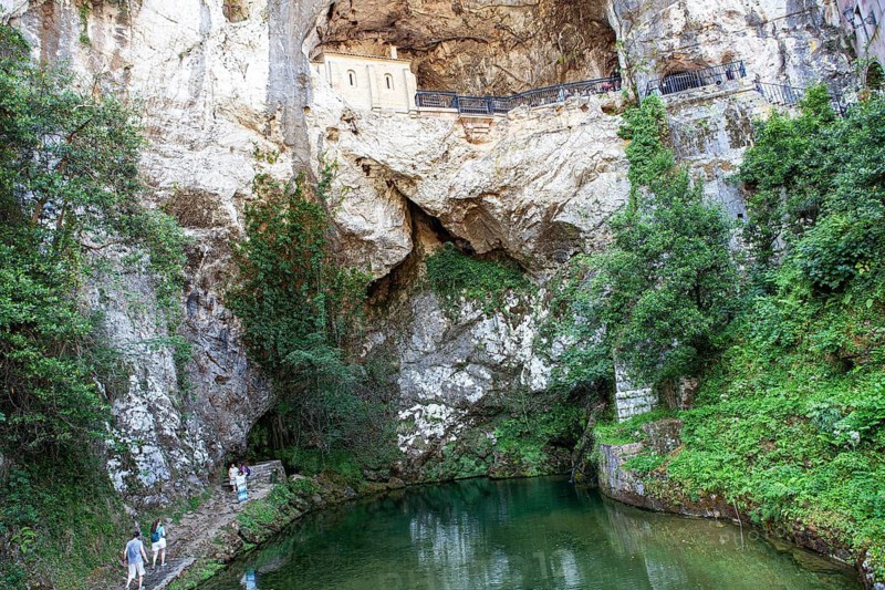 Covadonga Sanctuary, Picos de Europa National Park, principality of Asturias, Spain
