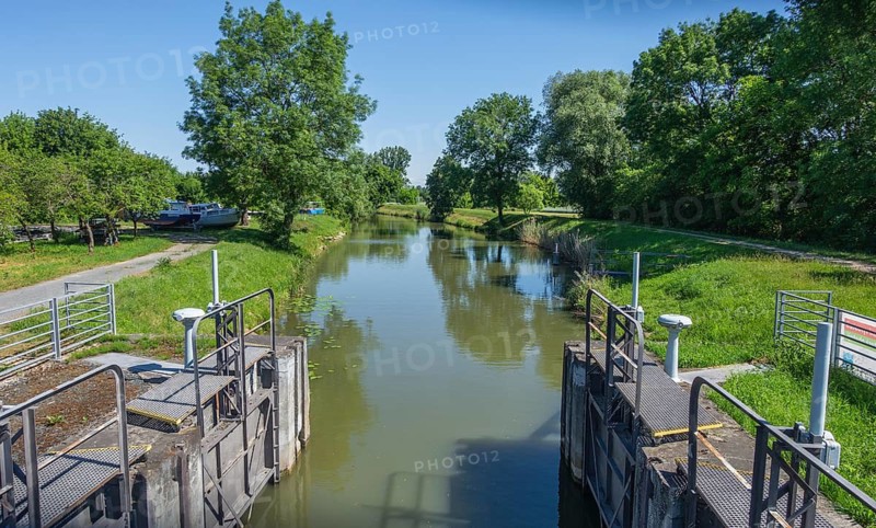 Batuv Canal Lock, Strážnice, South Moravian Region, Czech Republic