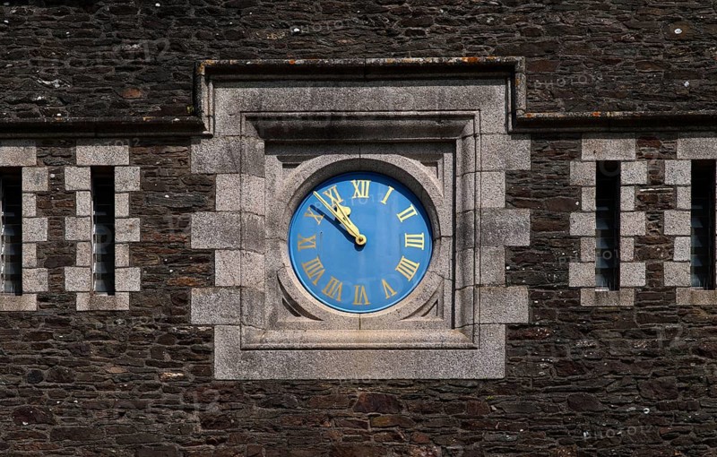 Clock, Clock Tower, Fortress, Pendennis Castle, Fort, Castle, Falmouth, Cornwall, England, Great Britain, Great Britain