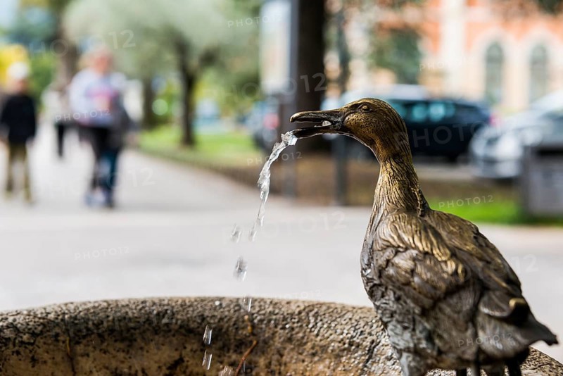 Drinking water fountain, Arco, Garda Lake, Lago di Garda, Trento, Trentino-Alto Adige, Italy