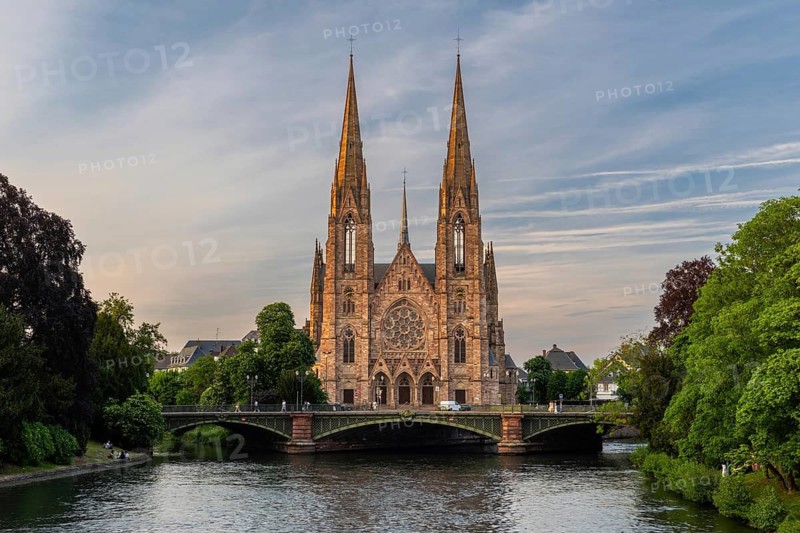 St. Paul Church, St. Paul's Church, Ill, Wasser, Strasbourg, Alsace, France