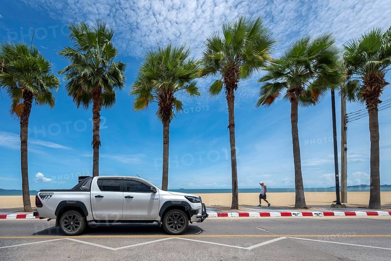 Jomtiensaineung Road Pickup Truck, Jomtien, Thailand