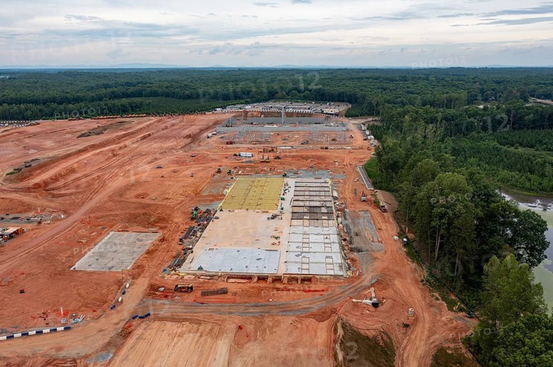 Louisa, Virginia - Amazon Web Services is building the Northeast Creek Technology Campus, a 374-acre data center in rural Virginia, west of Richmond