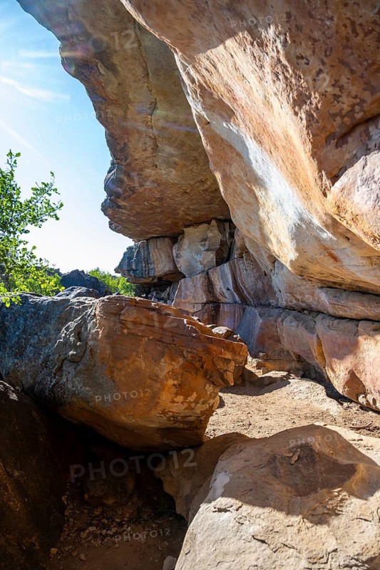 Landscape, rocks of the Seville Rock Art Trail, Cedar Mountains, Clanwilliam, Western Cape, Republic of South Africa