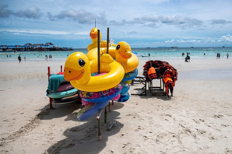 Swimming belts and life jackets, Koh Larn, Thailand