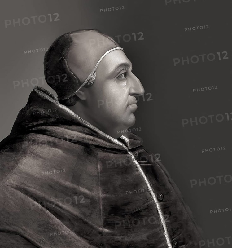 Pope Alexander VI, Alessandro VI, Alexandre VI, Alejandro VI, born Roderic Llançol i de Borja, c.?1431 – 1503, ruler of the Papal States from 1492 until his death in 1503, digitally edited after a painting by Cristofano dell'Altissimo