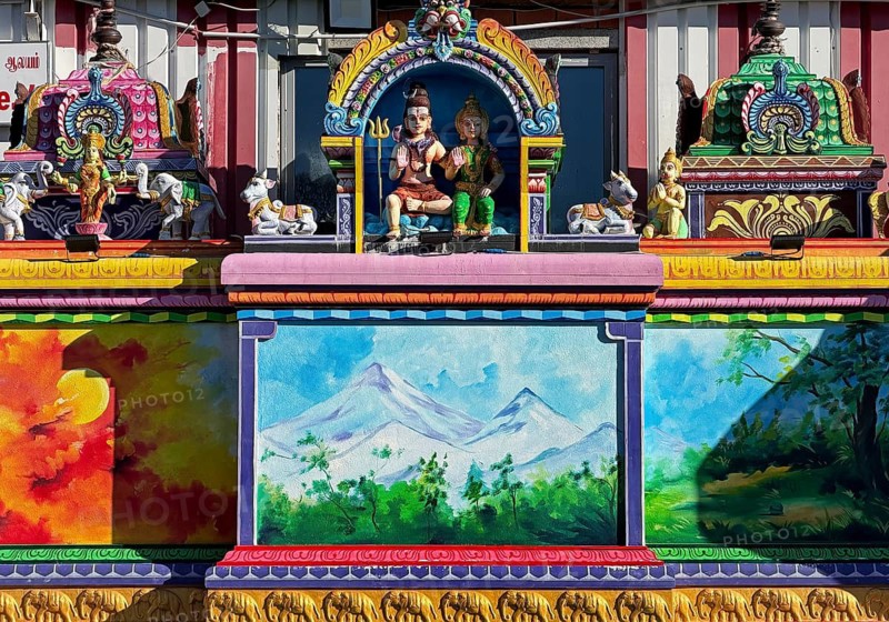 Shiva-Hindu-Tempel, detail, Hombruch, Dortmund, Ruhr Area, North Rhine-Westphalia, Germany