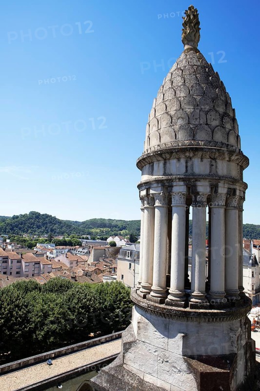 View of Périgueux from the roofs of Saint-Front Cathedral, Dordogne Department, Nouvelle-Aquitaine region, Périgueux Arrondissement, Périgord Blanc, France