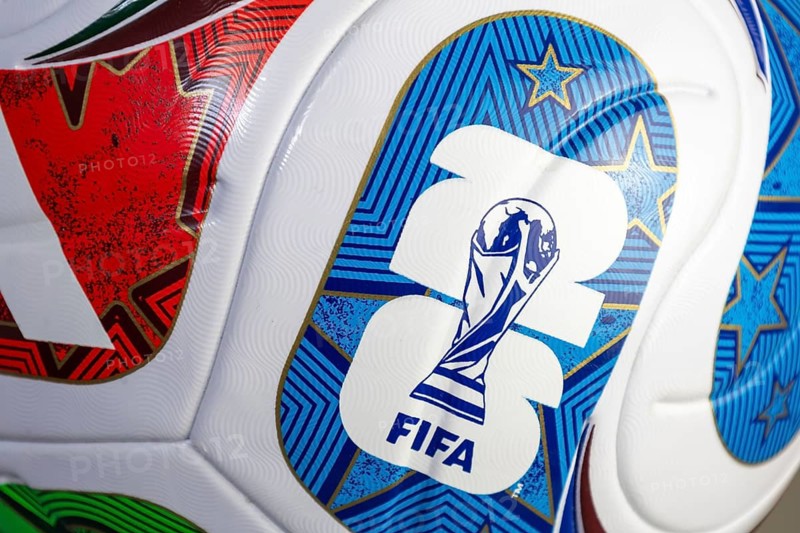 Close-up of the ADIDAS TRIONDA, official match ball of the FIFA World Cup 2026. The World Cup starts today with the opening match between Mexico and South Africa
