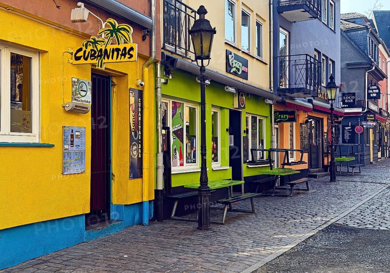 Im Ebbelwoi-Viertel, Apfelweinviertel, Alt-Sachsenhausen, Frankfurt/Main, Hesse, Germany