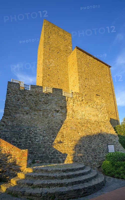 Castle Tower houses the museum about Leonardo Da Vinci, Vinci, metropolitan city of Florence, Italy