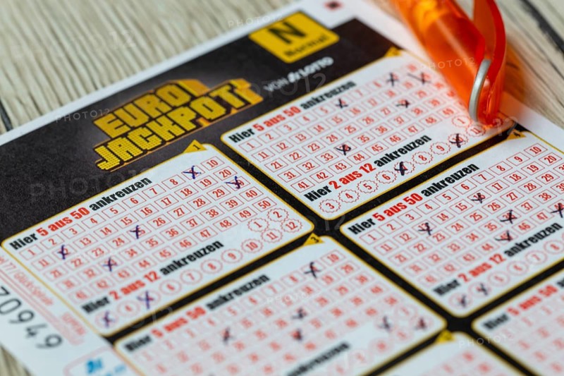 Eurojackpot: Close-up of a ticket