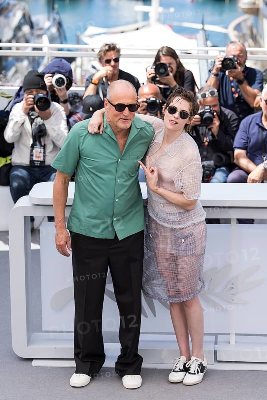 Woody Harrelson and Kristen Stewart photocall for Full Phil at the Palais des Festivals et des Congrès during the 79th Cannes International Film Festival. The 79th Cannes International Film Festival will take place from May 12 to 23, 2026