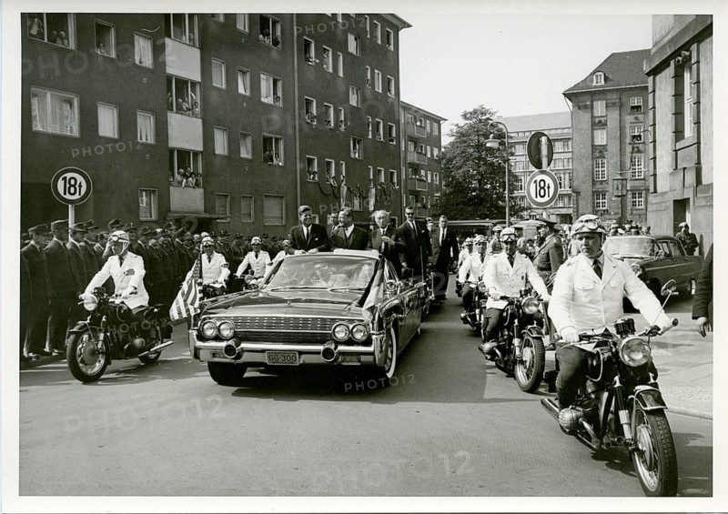 President John F. Kennedy, USA, West Berlin, visit, June 26, 1963, Cold War, Berlin Wall, Mayor Willy Brandt, private photo