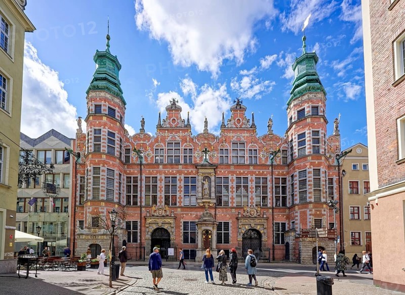 Great Armoury, Wielka Zbrojownia, historical landmark in the old town of Gdansk, former Hanseatic city and capital of the Pomeranian Voivodeship. Gdansk, Pomerania, Poland