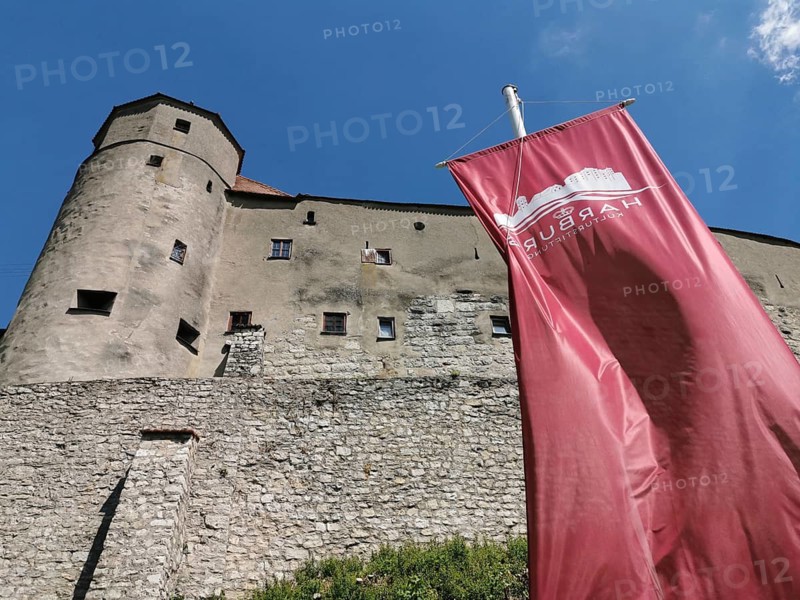 Castle, Harburg Castle, Harburg, Donau-Ries District, Swabia, Bavaria, Germany