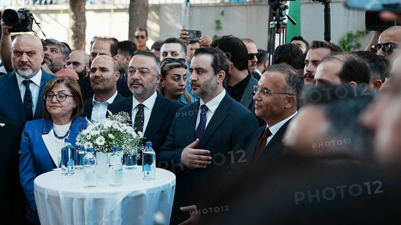 GAZIANTEP, TURKEY - JUNE 11, 2026: Turkish Ambassador to Damascus Nuh Yilmaz is seen alongside Syrian Foreign Minister Assad al-Shaibani during the official reopening ceremony of the Syrian General Consulate in Gaziantep. The high-level event reflects growing diplomatic cooperation and fraternal ties between Turkey and Syria, Gaziantep, Turkey