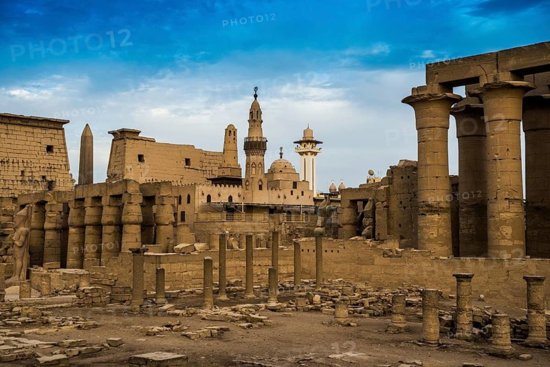 Luxor Temple and Mosque of Abu el-Haggag, UNESCO World Heritage Site, Luxor, Egypt