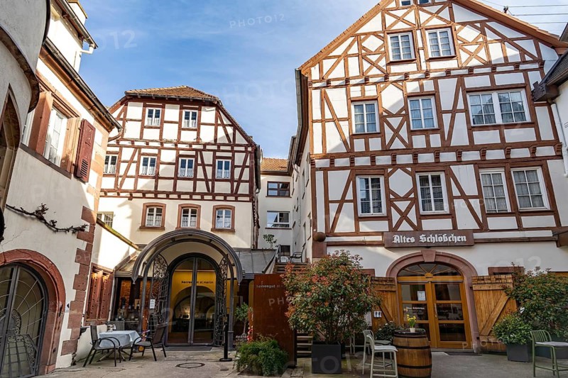 The Altes Schlößchen winery in Sankt Martin, Südliche Weinstraße, Rhineland-Palatinate, Germany