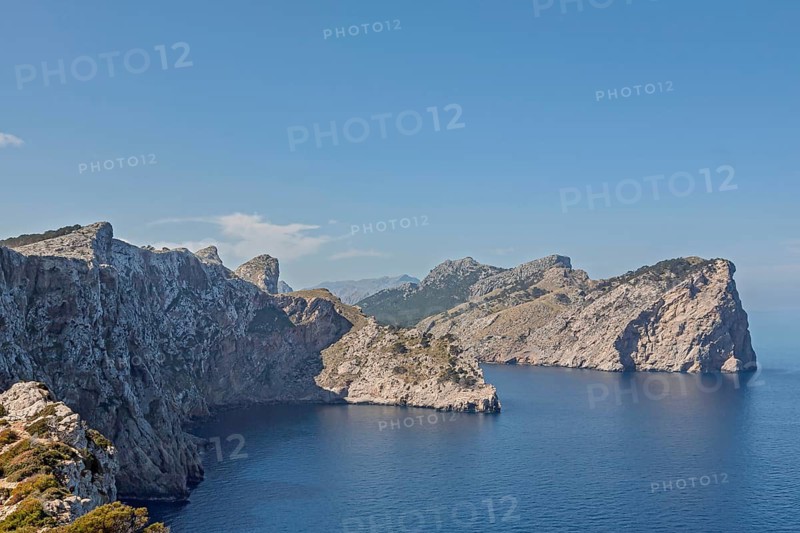 View from Cape Formentor, cliffs of Cape Formentor, Majorca, Balearic Islands, Spain