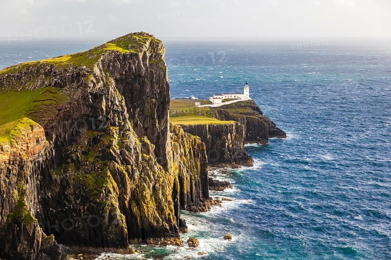 Isle of Skye lighthouse and coast, Scotland, Nest Point, Isle of Skye