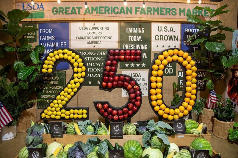 Washington, DC USA - 25 June 2026 - The Agriculture Department's display at the Great American State Fair. Organized by President Donald Trump to mark the United States' 250th birthday, the Fair had exhibits from many states, government agencies, and private organizations