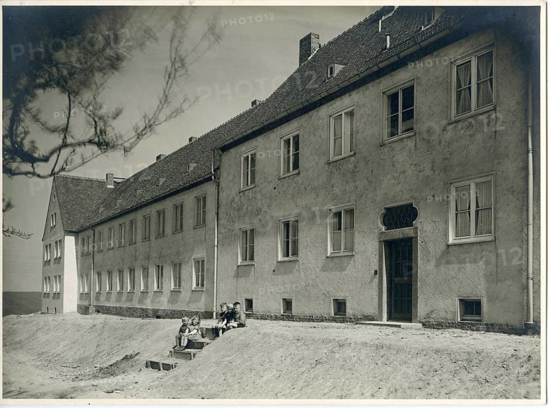 Kitzscher settlement, near Borna, Saxony, miner settlement, architecture, Curt Schiemichen, 1889-1957, residential buildings, closed settlement, 1934-36