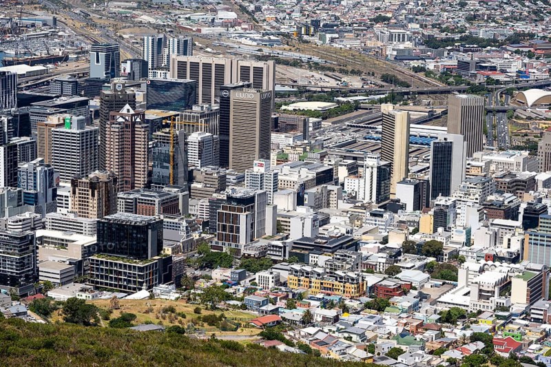 City view of Cape Town Downtown, South Africa
