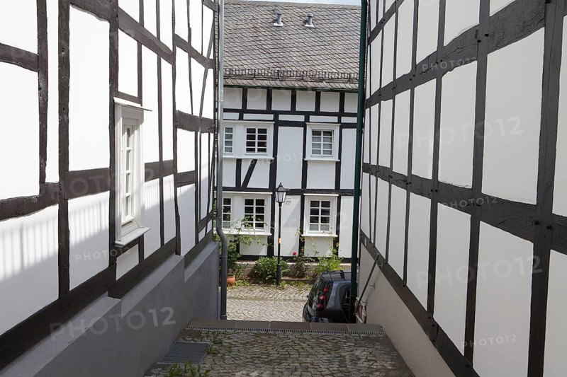 Historic town centre, Alter Flecken, Freudenberg, Siegerland region, North Rhine-Westphalia, Germany, Europe, Historische Altstadt, Alter Flecken, Freudenberg, Siegerland, Nordrhein-Westfalen, Deutschland, Europa