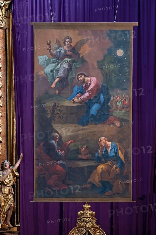 Lenten cloth, dated 1782 by Bartolomeo Altomonte, Carmelite Church, Landstraße 33, Linz, Austria