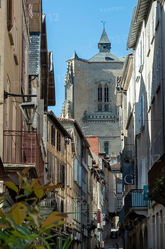 Villefranche de Rouergue. City of Art and History. Collegiale Notre Dame. Aveyron. Occitanie. France