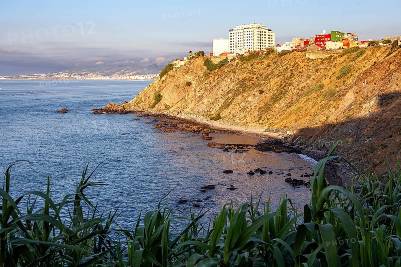 Sarchal cove from the Sarchal neighborhood, Ceuta, Spain, North Africa