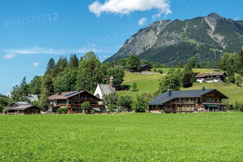 Loretto district, Oberstdorf, Oberallgäu, Allgäu, Bavaria, Germany