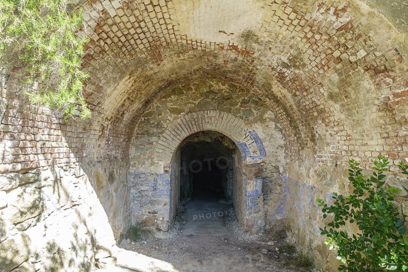 World War II tunnels, Capo d Enfola, Portoferraio, Province of Livorno, Italy