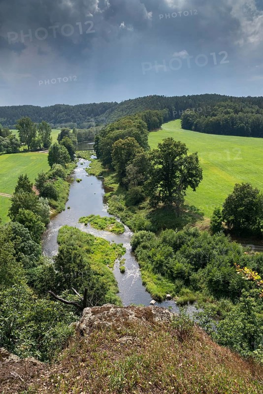 Baumberg, Berga, Germany, Thuringia, Weiße Elster, Elstertal, flowing waters, river, river landscape, high size, portrait format, landscape, river, Vogtland