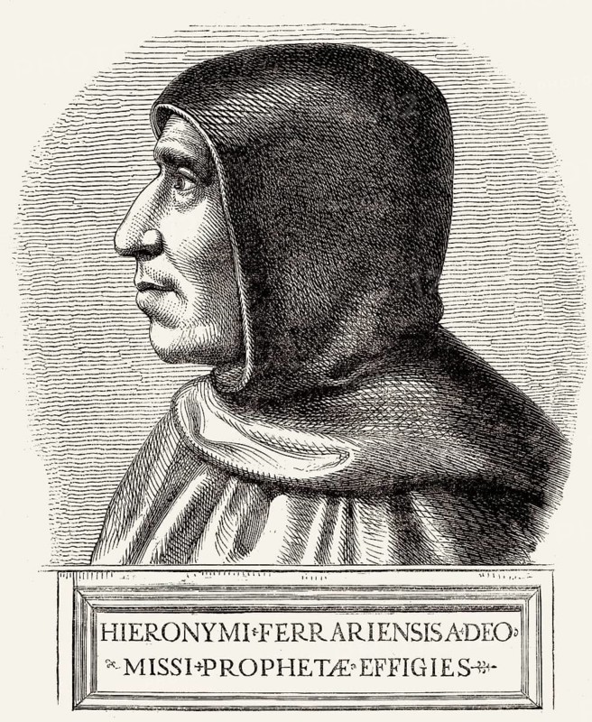Girolamo Hieronymus Savonarola, 1452-1498, ein italienischer Dominikaner und Bußprediger