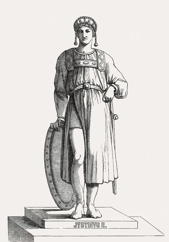 Justin II, c. 520 – 578, Eastern Roman Emperor from 565 to 574