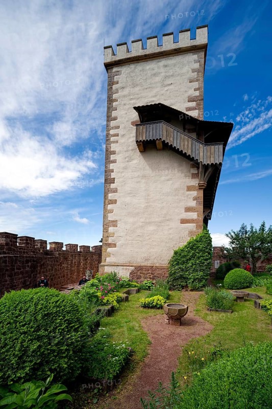 South Tower, Wartburg Castle in the Thuringian Forest, UNESCO World Heritage Site, Eisenach, Thuringia, Germany