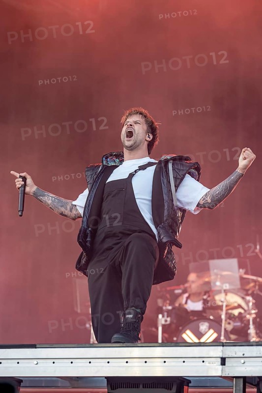 Kevin Ratajczak from Electric Callboy live at Rock im Park on Zeppelin Field in Nuremberg on 05.06.2026