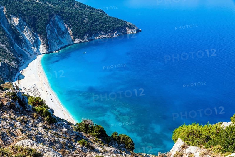 Greece, Kefalonia, island, Myrtos Beach, beach, rocks, Ionian Sea, Myrtos Beach, Kefaalonia, Greece