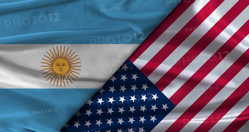 Bilateral relations between Argentina and United States. Flag of Argentina and United States