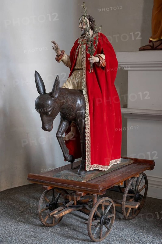 Palmesel in the parish church of St Peter and St Paul, Kirchstraße 25, Telfs, Tyrol, Austria