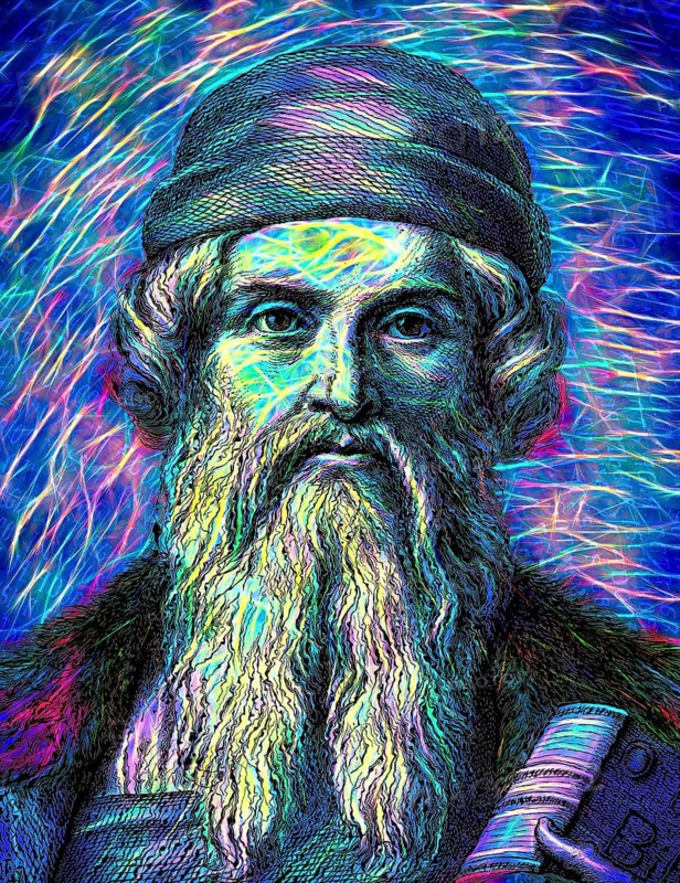 Johannes Gensfleisch zur Laden zum Gutenberg, ca 1400, 1468, inventor of printing with movable metal type and the printing press