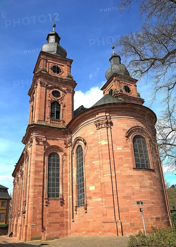 St. Gangolf Parish Church, Amorbach, Miltenberg District, Lower Franconia, Bavaria, Germany