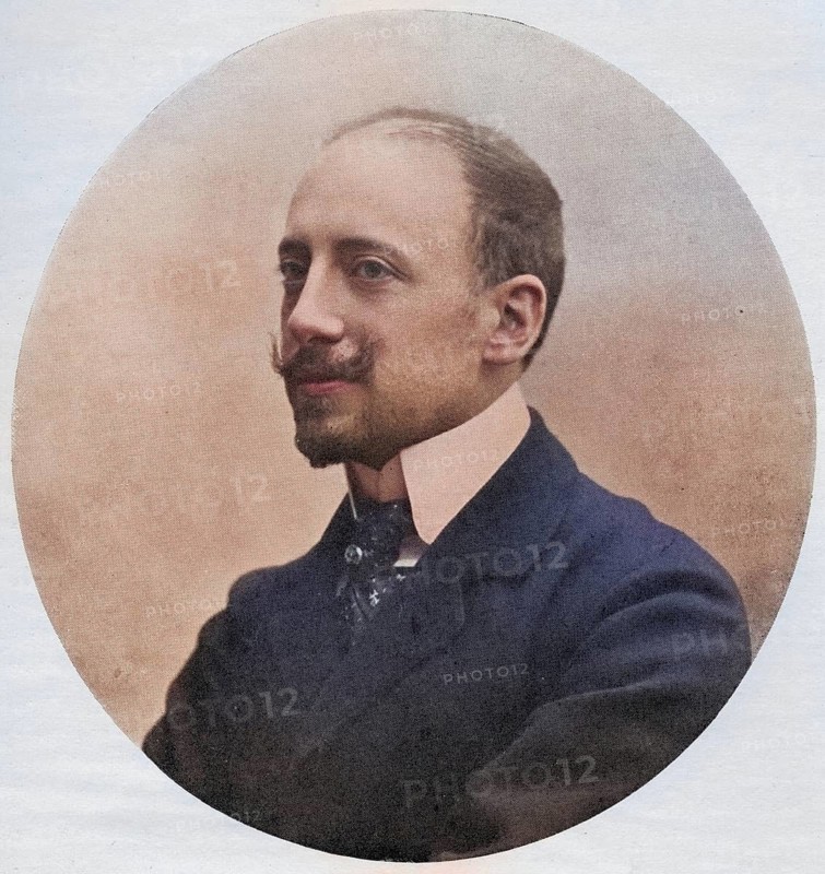 Gabrielle DAnnunzio, 1863-1938, Italian poet, novelist and playwright. From the book The Masterpiece Library of Short Stories volume 2 Italian, Historical, digitally restored reproduction from a 19th century original, Record date not stated