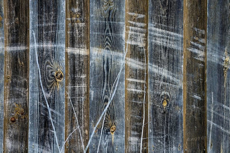 Old wooden wall with scratch traces
