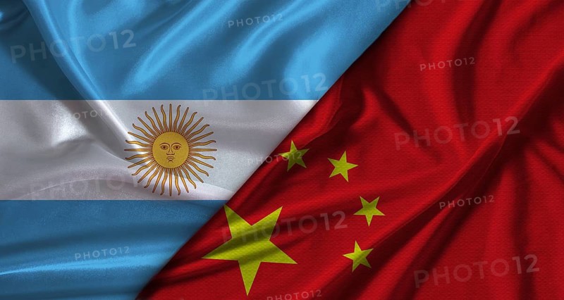 Bilateral relations between Argentina and China. Flag of Argentina and China