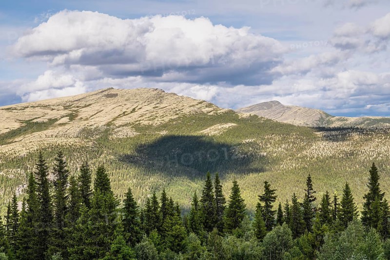 Cloudy sky over the fells, Tylldalen, Hedmark, Innlandet, Norway, June 2025
